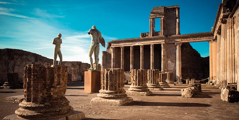 The ruins of Pompeii